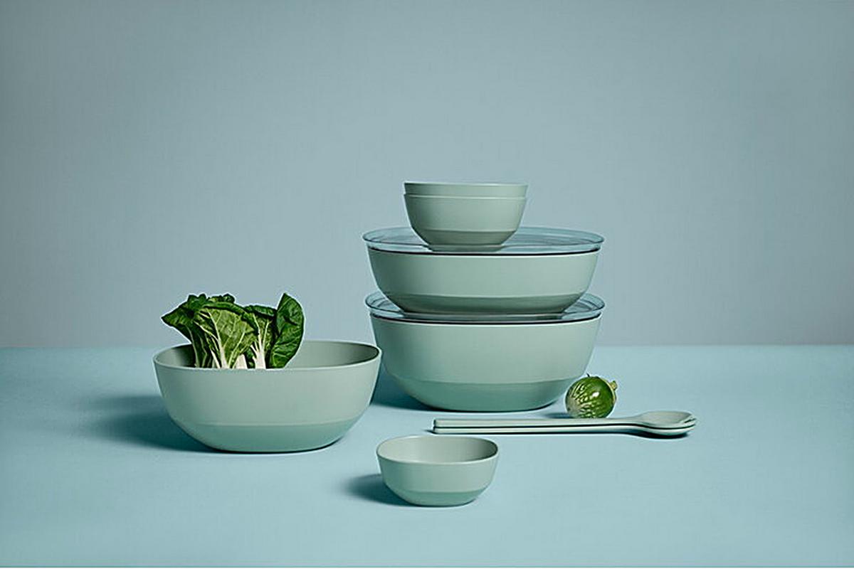 ZESTAW DO SAŁATEK 105941494700 - szałwiowy, Konventionell, tworzywo sztuczne (30,1/12,7cm) - Mepal