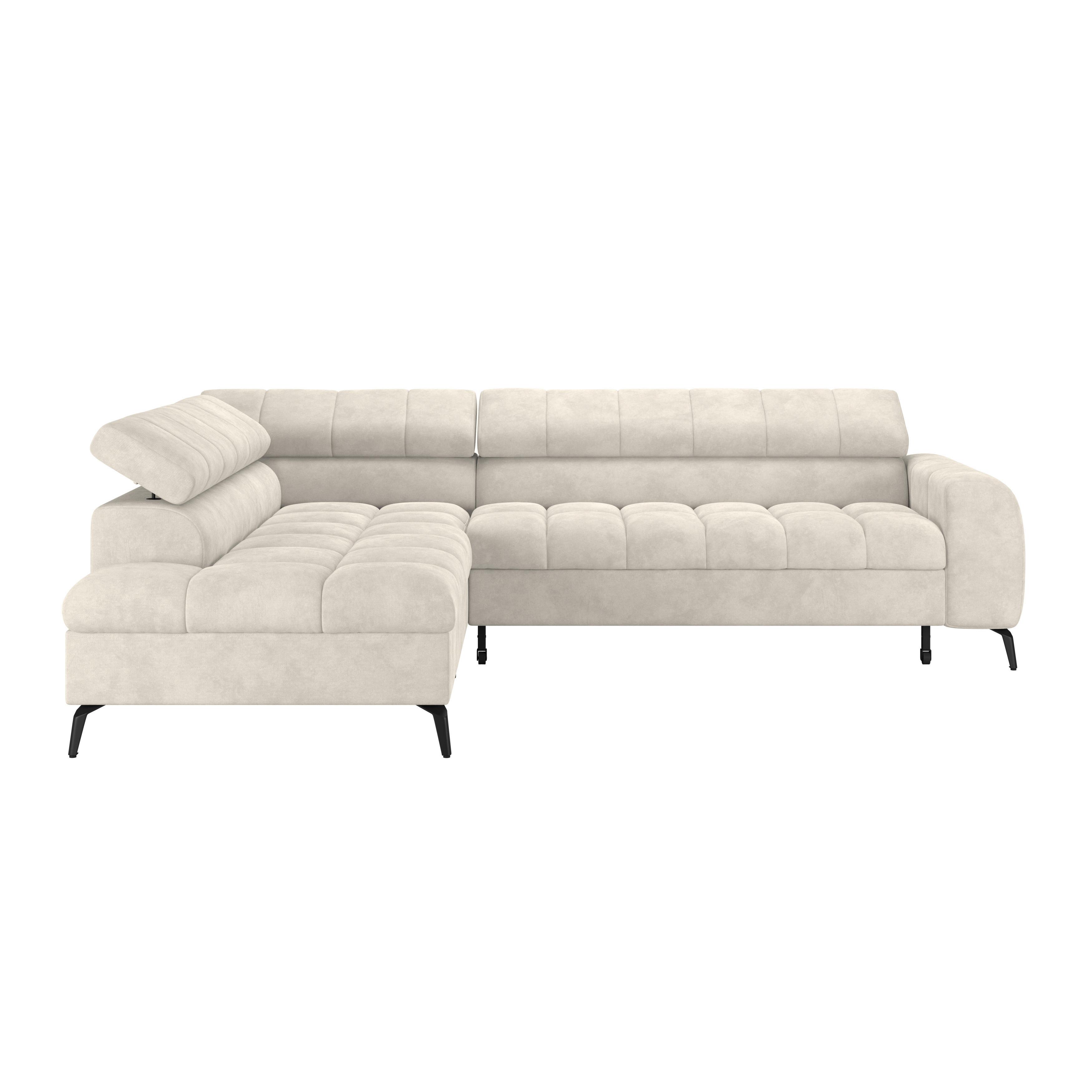 Kutna Garnitura Volf - crna/krem, Trend, tekstil/metal (203/261cm)