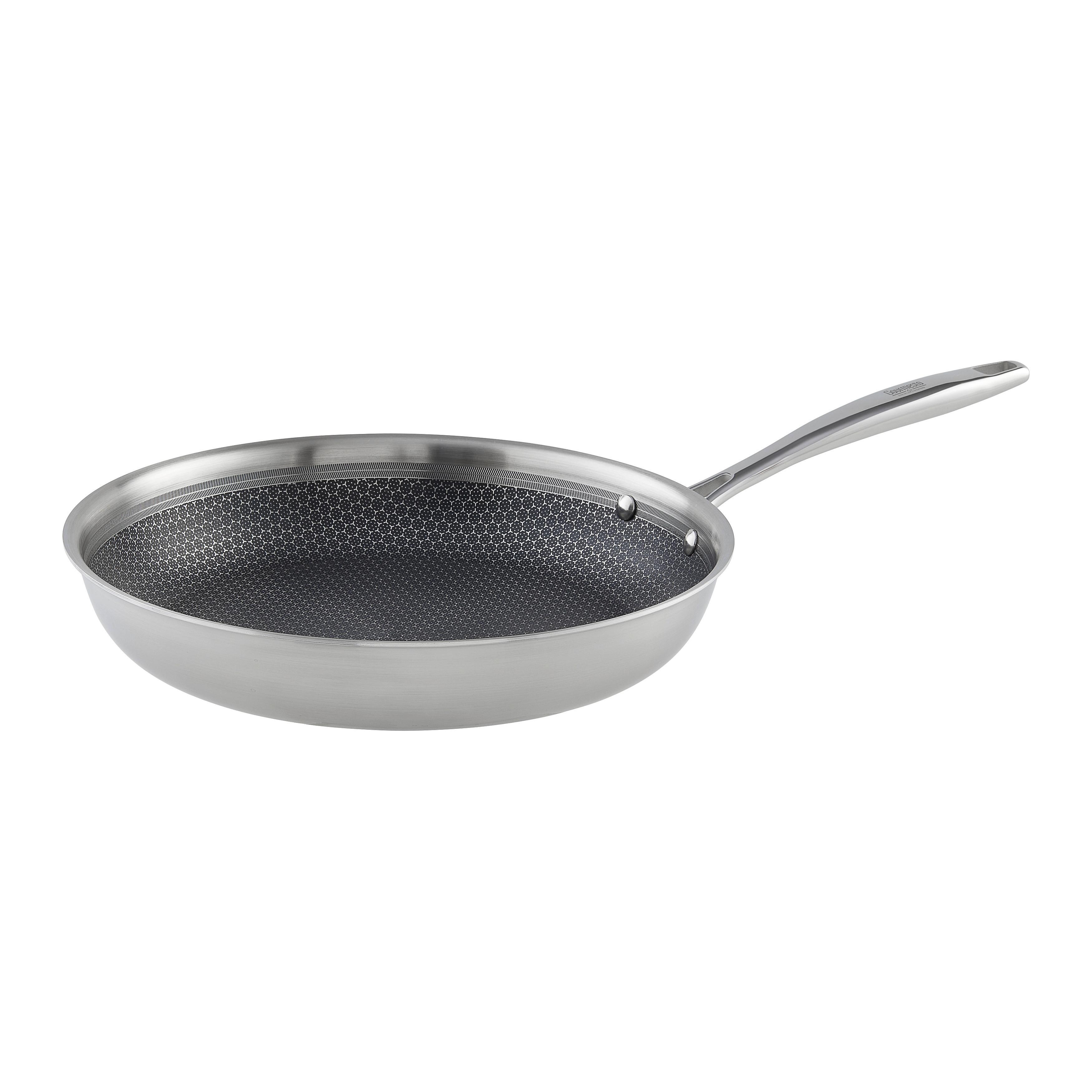 Bratpfanne Silver Line Edelstahlfarben - Edelstahlfarben, MODERN, Metall (28/5cm) - Gourmesto