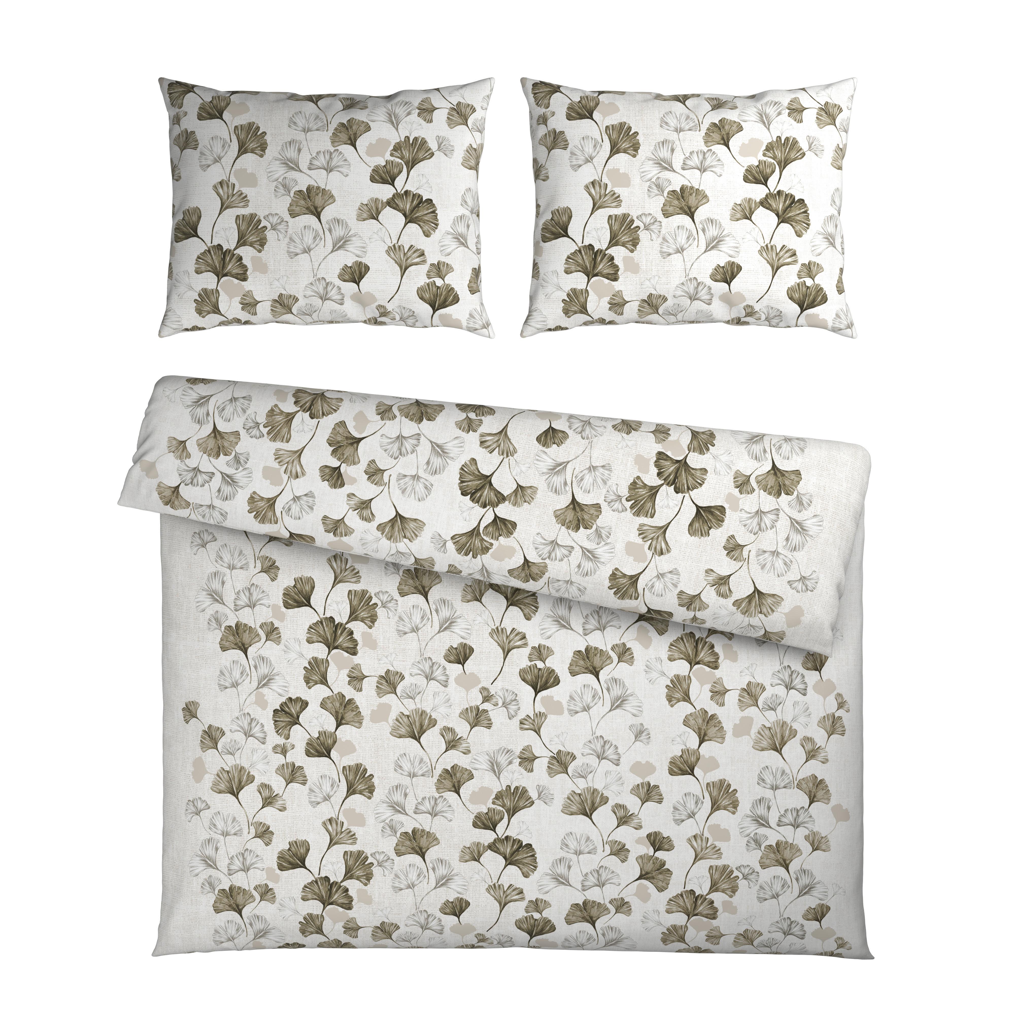 Bettwäsche Yuki XXL Weiß ca. 200x220cm - Weiß, MODERN, Textil (200/220cm) - Mömax