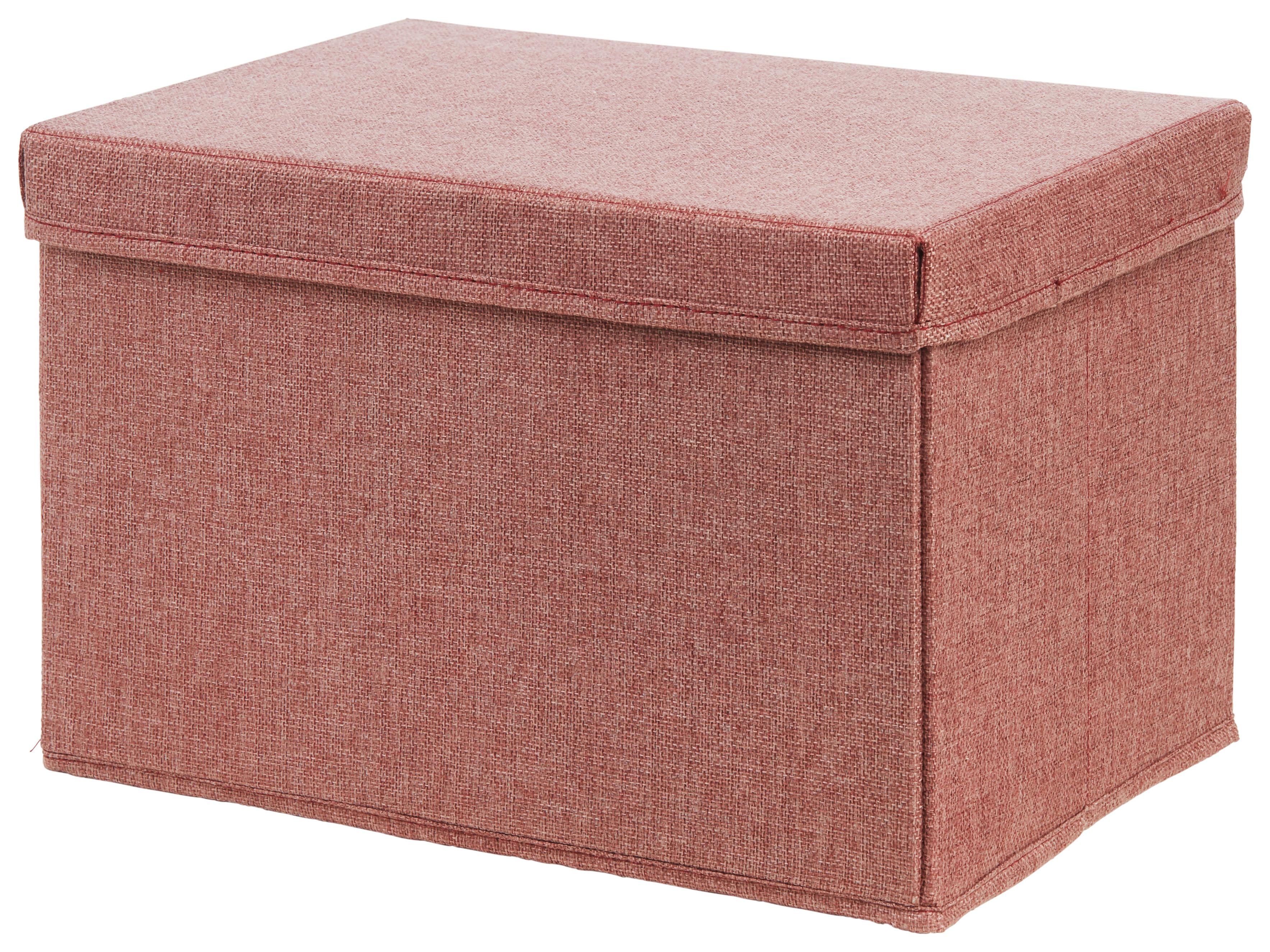 Sklopiva Kutija Cindy - Cca. 23l -Ext- - crvenosmeđa, Moderno, karton/tekstil (38/26/24cm) - Mömax