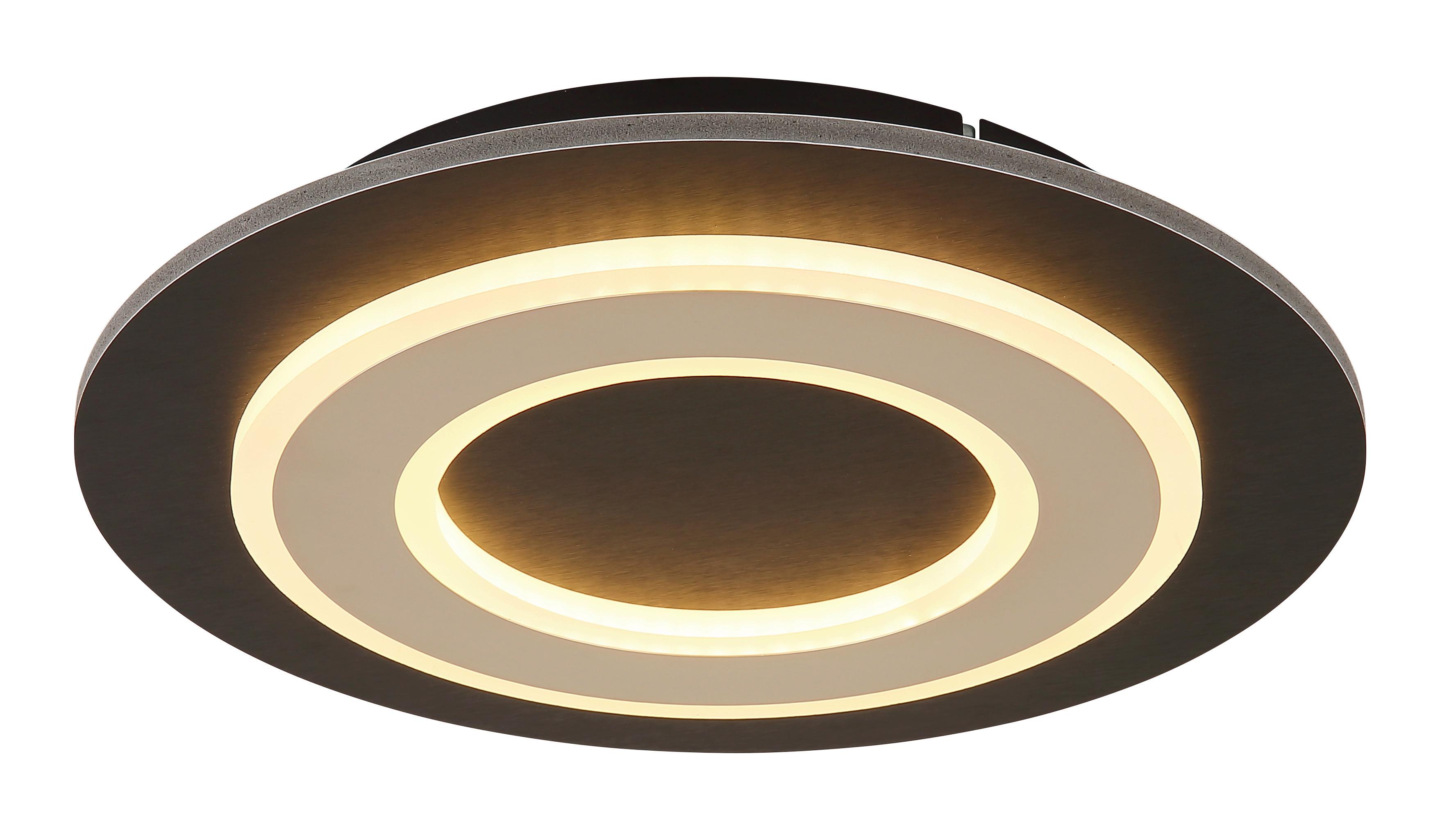 LED-DECKENLEUCHTE 48032A-24 JAYDEN - Weiss/Champagner, Konventionell, Holzwerkstoff/Kunststoff (32/5.5cm) - Globo