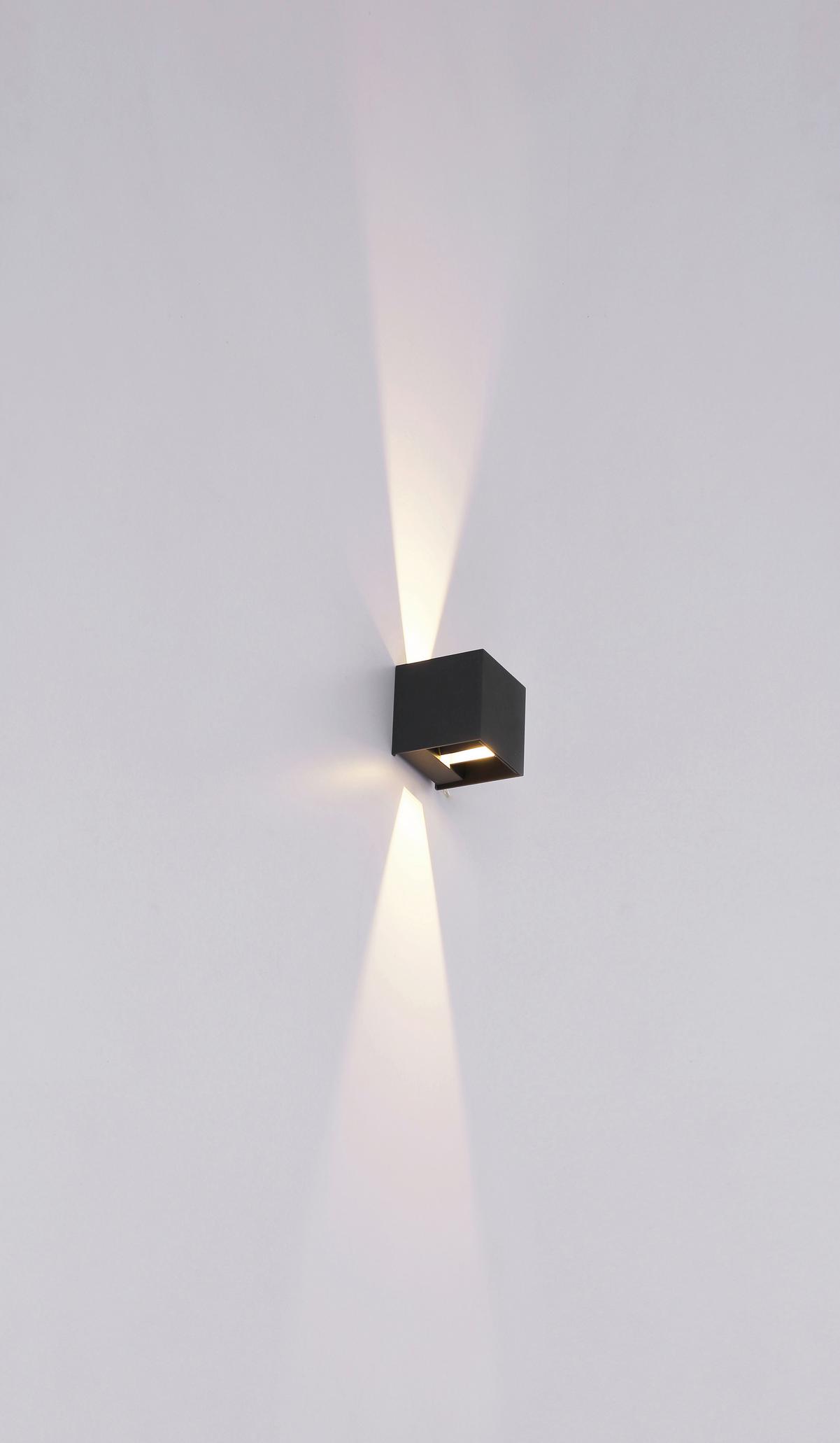 Zunanja Led-svetilka Veronika, S Sijalko - antracit, Design, kovina (10/10/10cm)