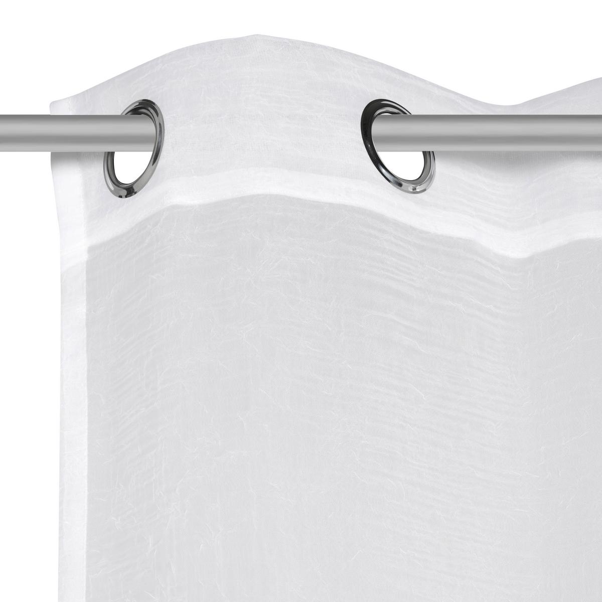 ZASŁONA NA PRZELOTKACH CRASH - biały, Basics, tkanina (135/245cm) - Boxxx