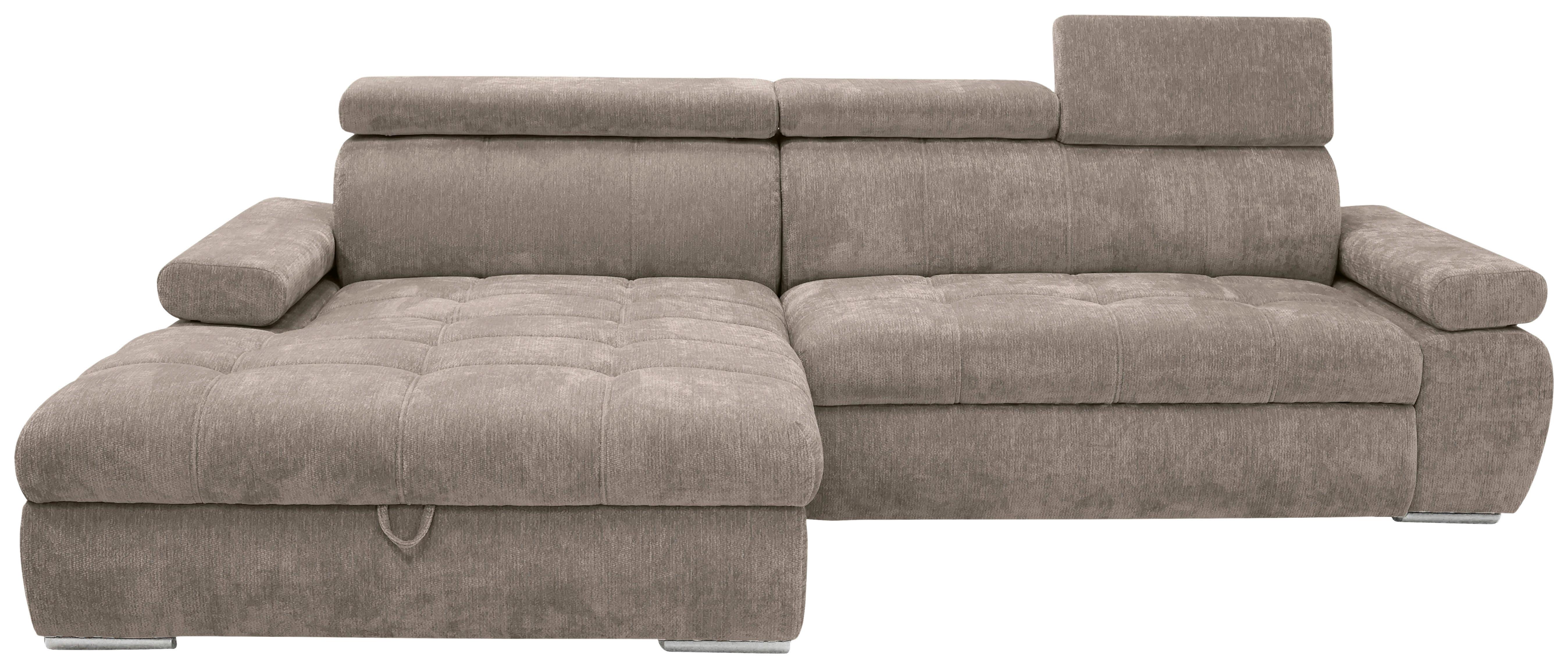 Kutna Garnitura Vegas - srebrne boje/taupe, Design, drvo/tekstil (173/294cm) - Modern Living