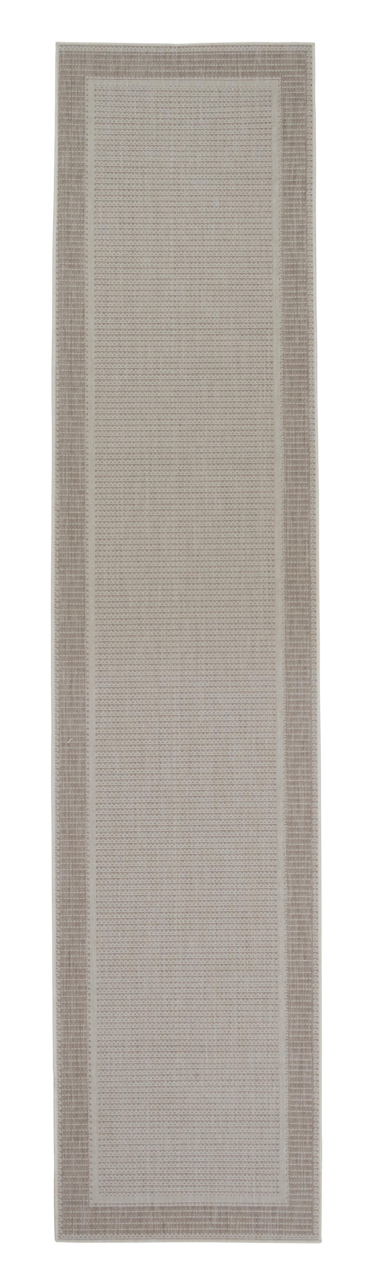 Flachwebteppich Country Beige 1 ca. 80x350cm - Beige, KONVENTIONELL (80/350cm) - Modern Living