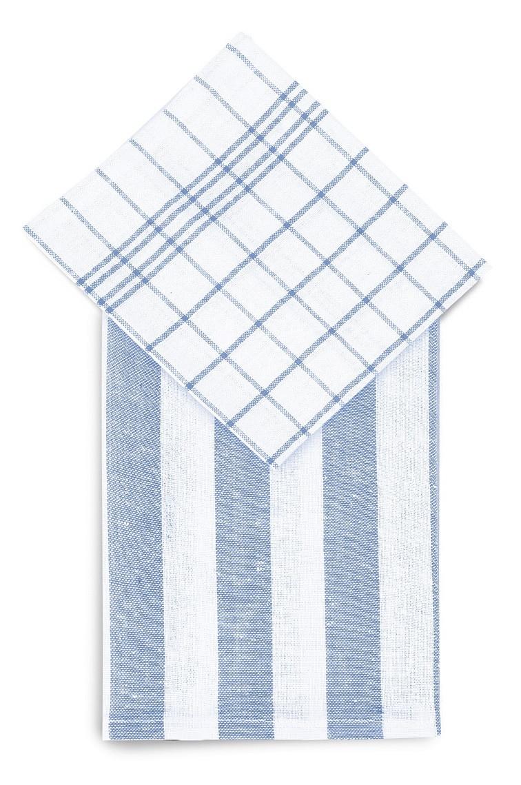 Set Krpa Za Posuđe Ira 6/1 50x70cm - svijetlo plava, Basics, tekstil (50/70cm)