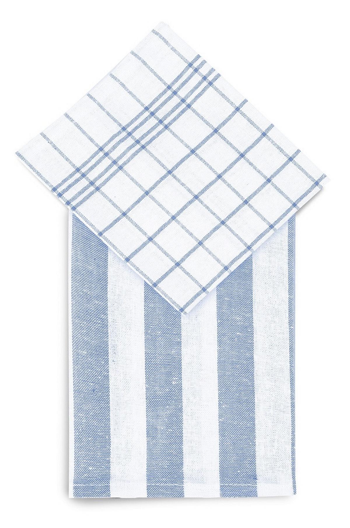 Set prosoape de vase 6/1 Ira - albastru deschis, Basics, textil (50/70cm)