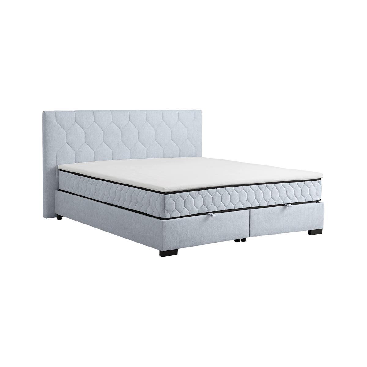 Box Krevet Maya D - siva/crna, Konvencionalno, drvni materijal/drvo (200/220cm) - Based