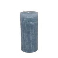 Velika Sveča Lia - sivomodra, Moderno, tekstil/naravni materiali (6,8/15cm) - Premium Living