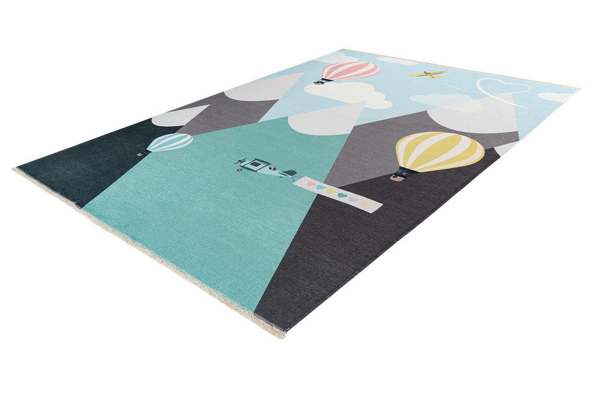 Kinderteppich my Greta Multicolor ca. 115x170cm - Gelb/Rot, Trend, Textil (115/170cm) - Obsession
