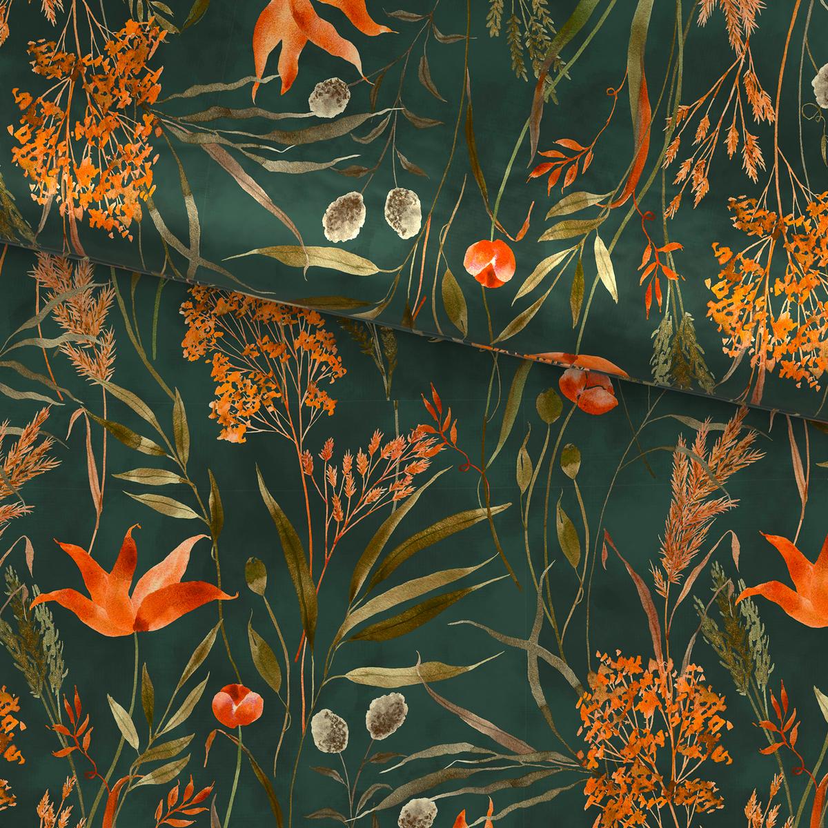 Bettwäsche Nora Grün ca. 135x200cm - Grün, MODERN, Textil (135/200cm) - Mömax