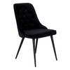STUHL-SET VELVET DELUXE - Schwarz, Design, Kunststoff/Textil (50/88.5/66cm) - Livetastic