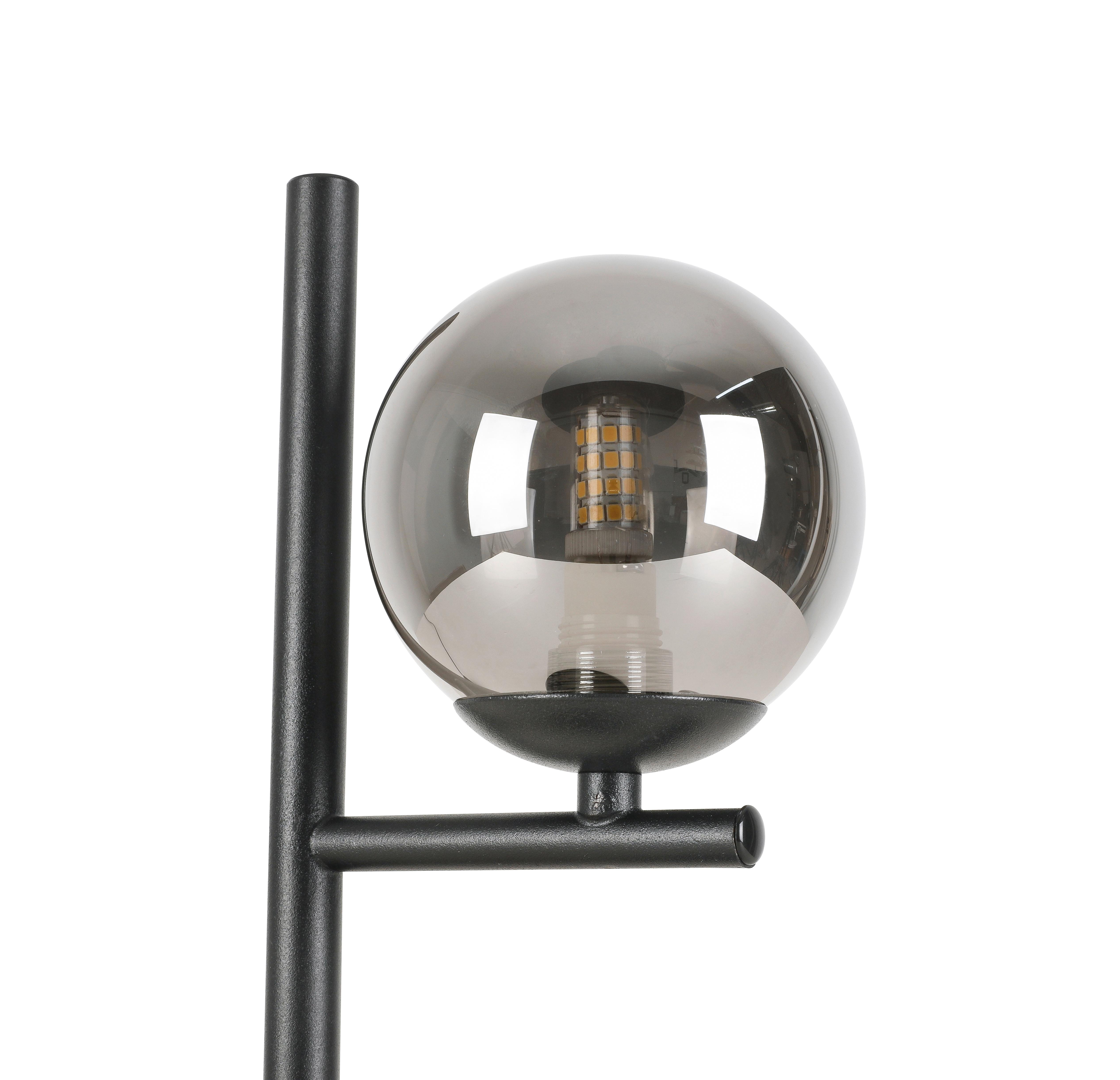 BORDSLAMPA LISIB - kromfärg/svart, Romantik / Lanthus, metall/glas (13/12/36,5cm) - Mömax