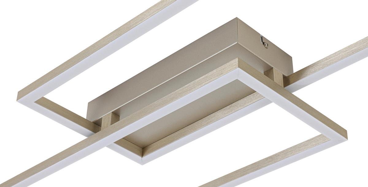 LED-Deckenleuchte Cem Champagnerfarben max. 30 Watt - Champagner, Modern, Kunststoff/Metall (75/30/7cm) - Mömax
