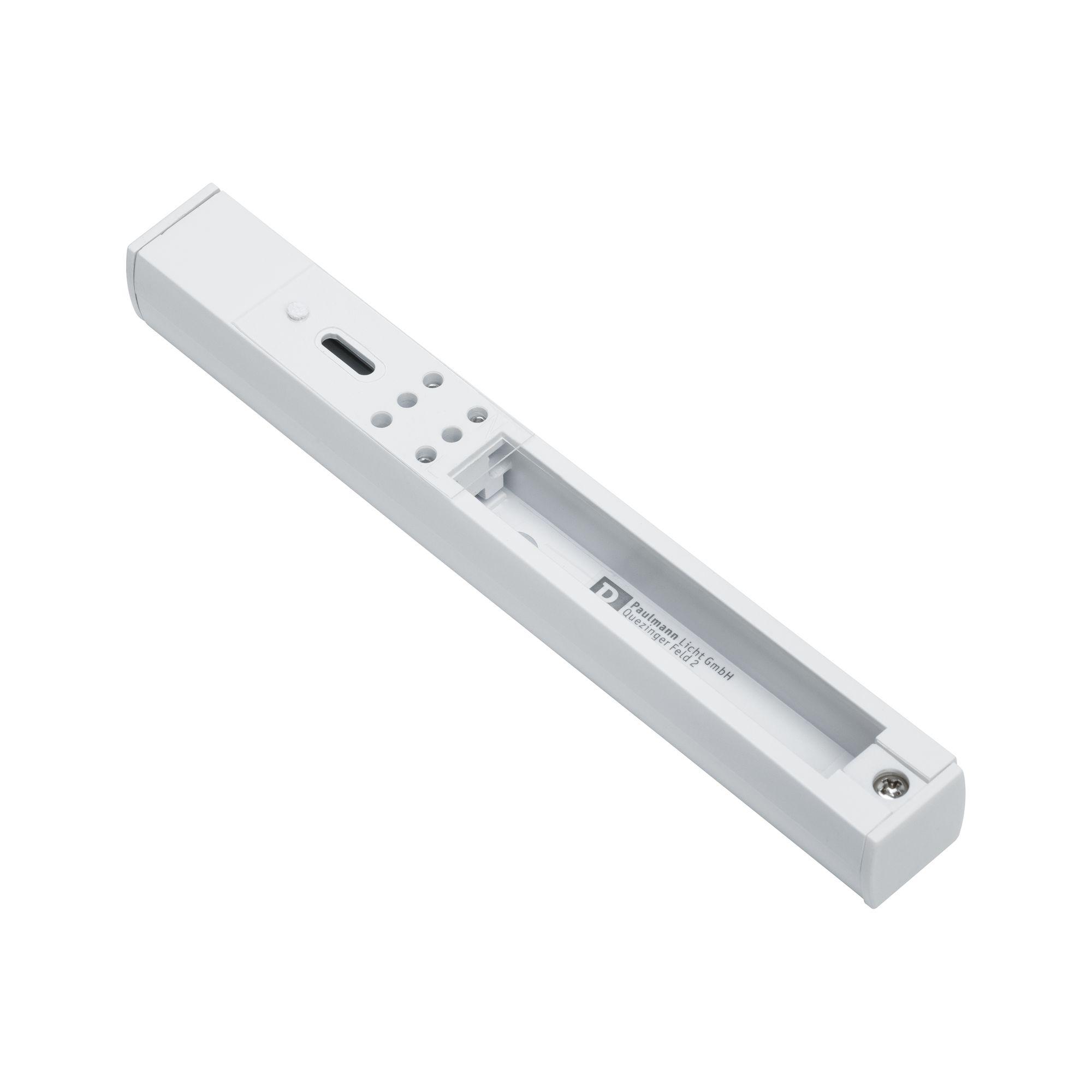 Schienensystem-Einspeiser in Weiß max. 1000 Watt - Weiß, Basics, Kunststoff (18,7/8,3cm) - Paulmann