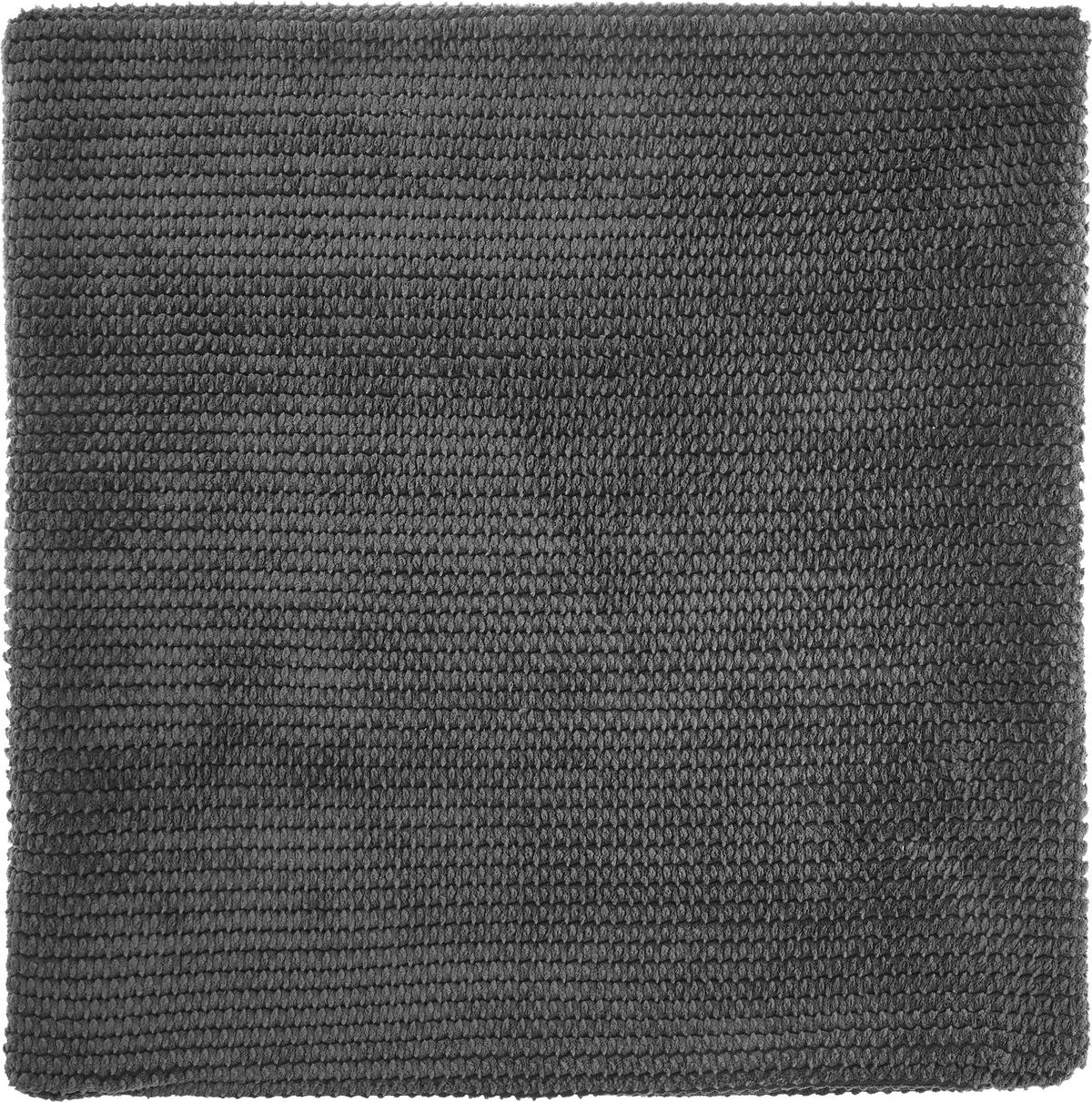 Kissenhülle Maxima ca. 50x50cm - Dunkelgrau, KONVENTIONELL, Textil (50/50cm) - Premium Living