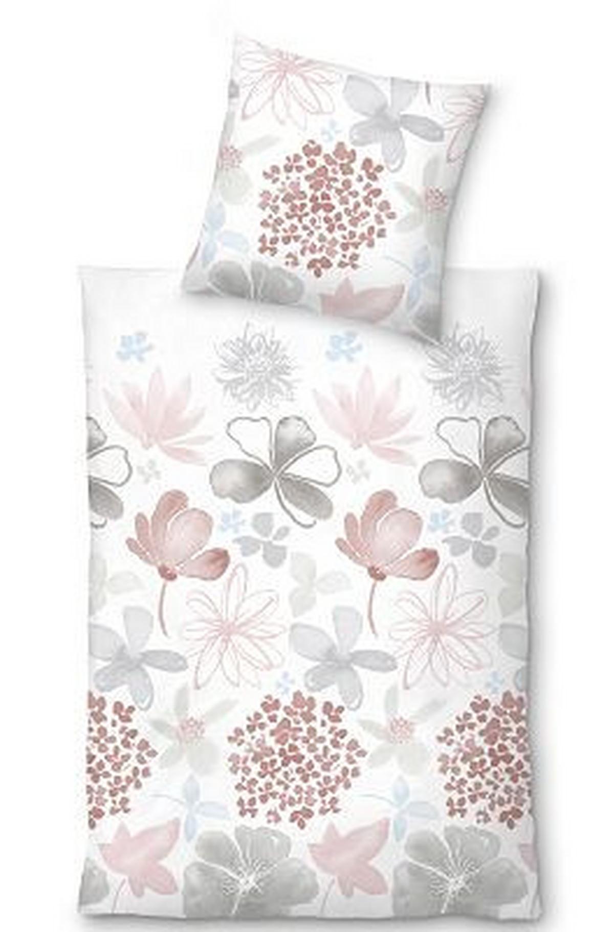 Posteljina Gundi Xxl 200x200/2x60x80cm - bijela/siva, Konvencionalno, tekstil (200/200cm) - Mömax