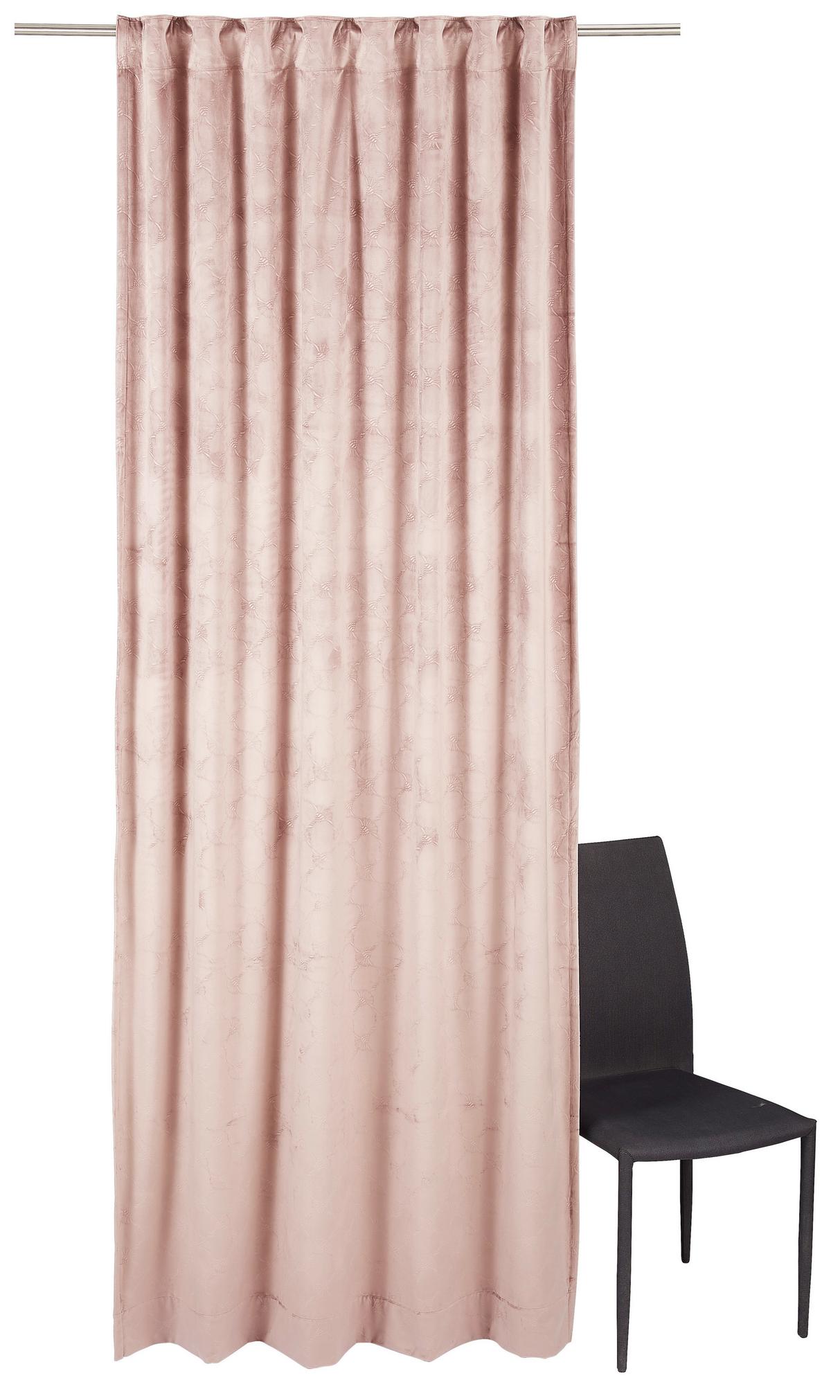 ZASŁONA GOTOWA J-IMPRESS JOOP! - brudny róż, Design, tkanina (130/250cm) - Joop!