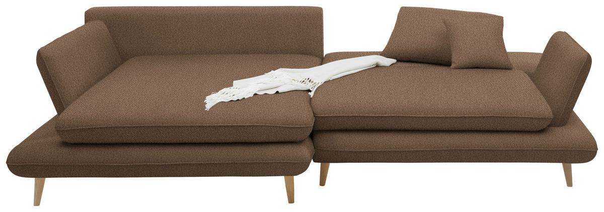 Kutna Garnitura Monte - cappuccino/prirodne boje, Romantično / ladanjski, tekstil/drvo (181/283cm) - Premium Living