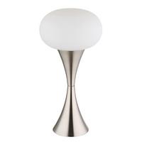 TISCHLEUCHTE 21027N - Opal/Schwarz, Design, Glas/Kunststoff (18/36,9cm) - Globo