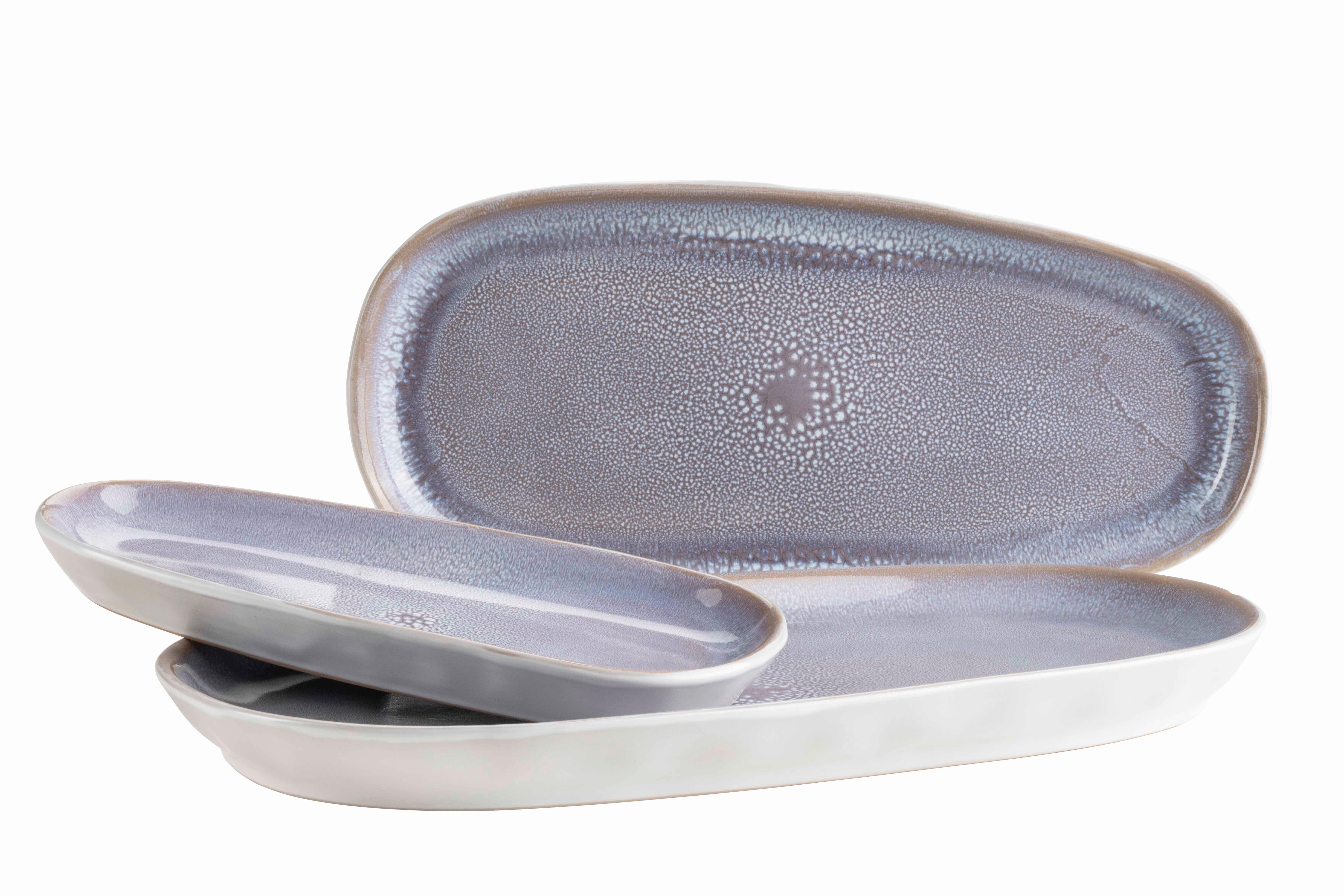 Servierplatten-set 934506 Servierplatten Set Elea - Flieder, Basics, Keramik - Mäser