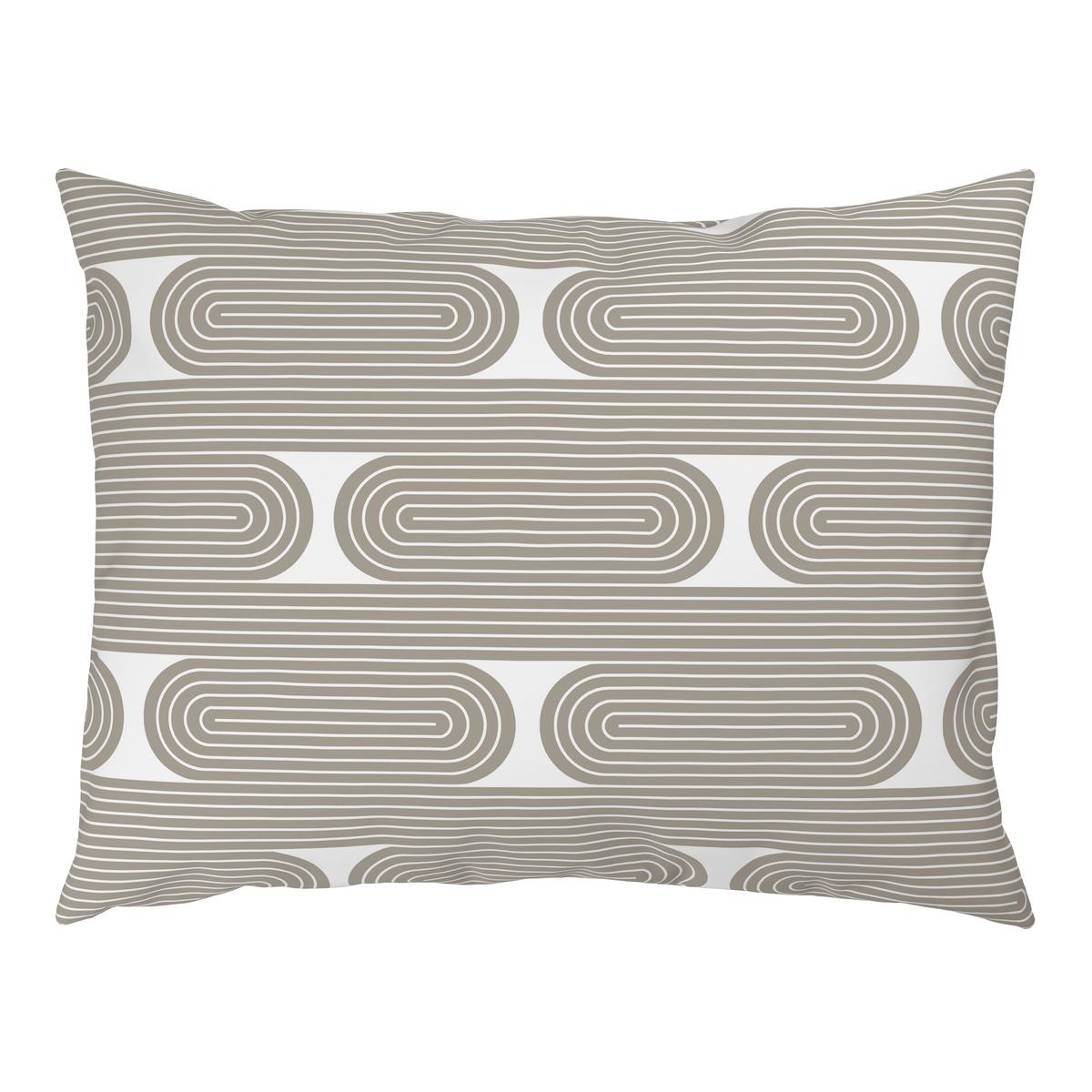 Posteljnina Retro - bela/sivorjava, Moderno, tekstil (140/200cm) - Mömax