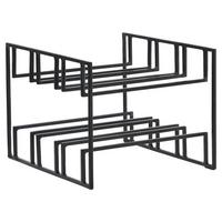 Stojalo Za Vino Wohnling - črna, Design, kovina (29/21/25cm) - MID.YOU