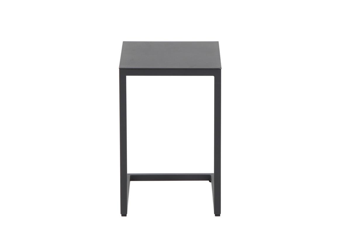 Gartenbeistelltisch Ramo Anthrazit - Anthrazit, Basics, Metall (33,5/50/40cm) - Siena Garden