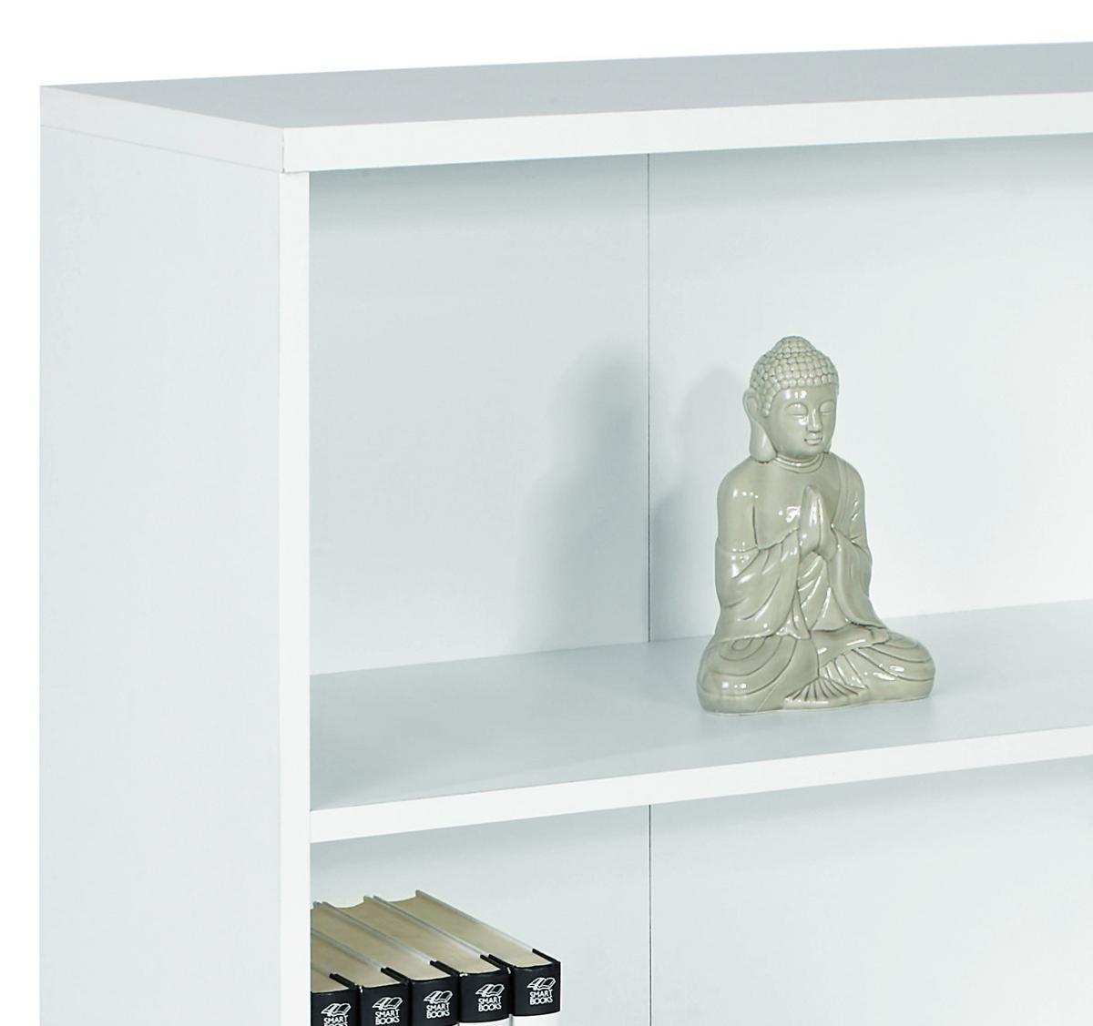 Polica 4-You - bijela, Moderno, drvni materijal (74/111,5/35,2cm) - Modern Living