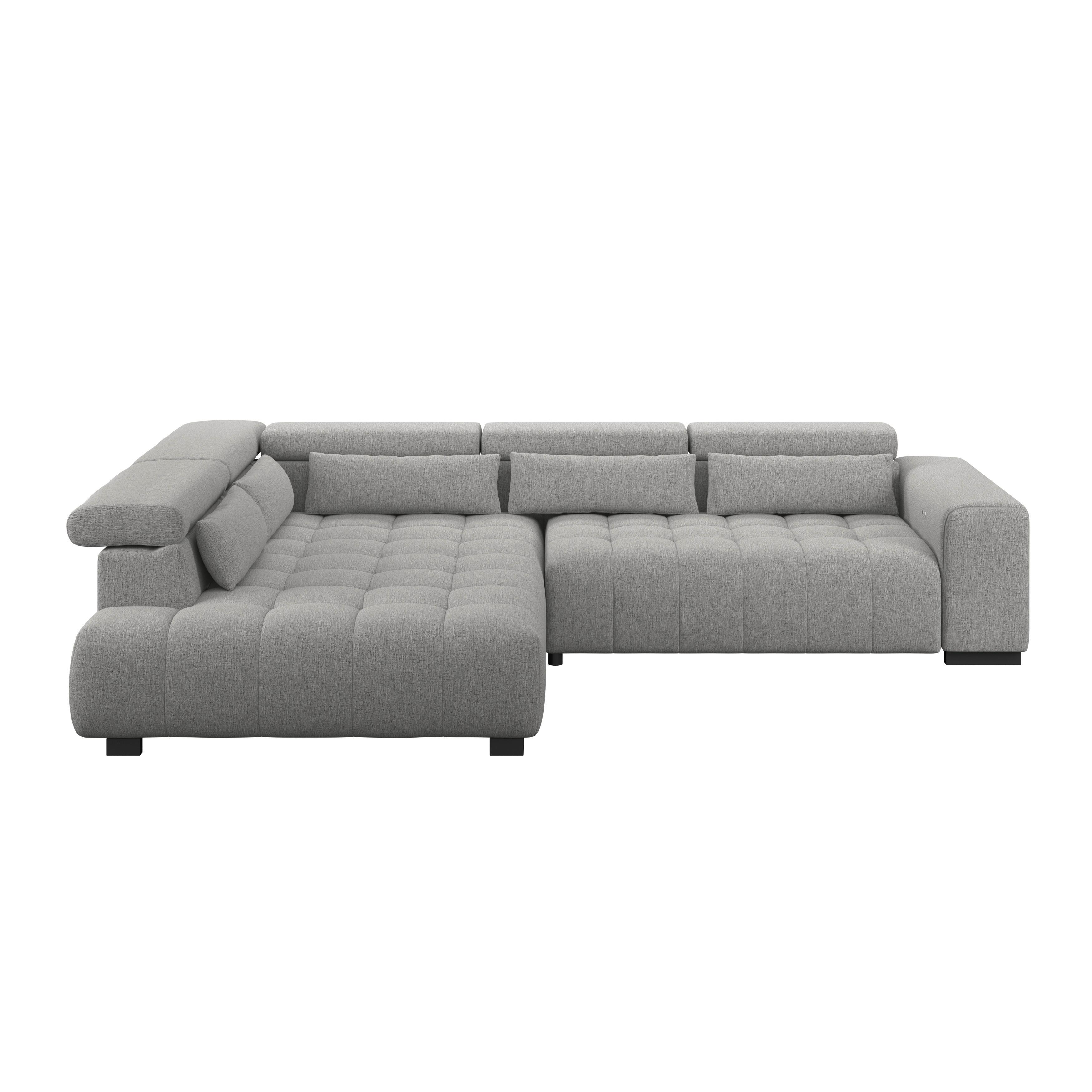 Kutna Garnitura Matera - tamno siva/crna, Trend, tekstil/drvo (226/311cm)