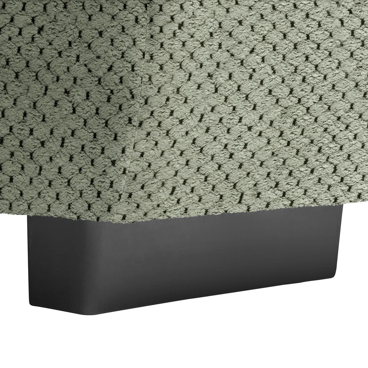 Wohnlandschaft Vivo Grün - Schwarz/Grün, Modern, Kunststoff/Textil (317/63/179cm) - Premium Living