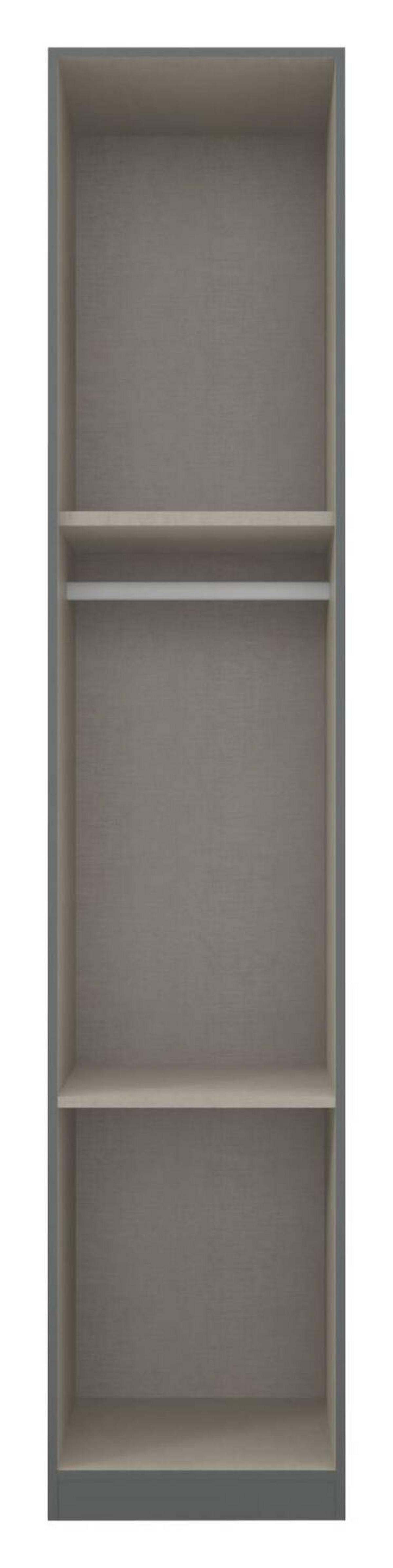 Ormar S Klasičnim Vratima Alabama - siva/boje aluminija, Moderno, drvni materijal (47/229/54cm) - Modern Living