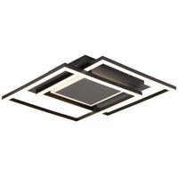 LED-Deckenleuchte Ziti Schwarz max. 40 Watt - Schwarz, MODERN, Kunststoff/Metall (58/47/6cm)