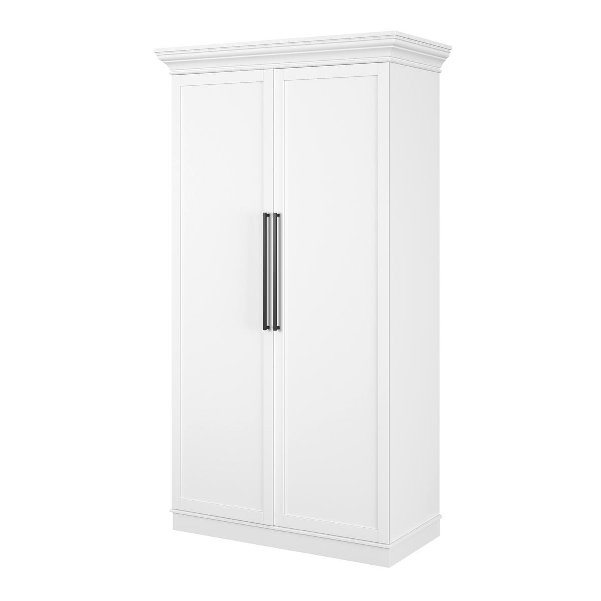 Bufet ALVARO - alb, Modern, material pe bază de lemn (121,5/220/55,5cm) - Bessagi Home
