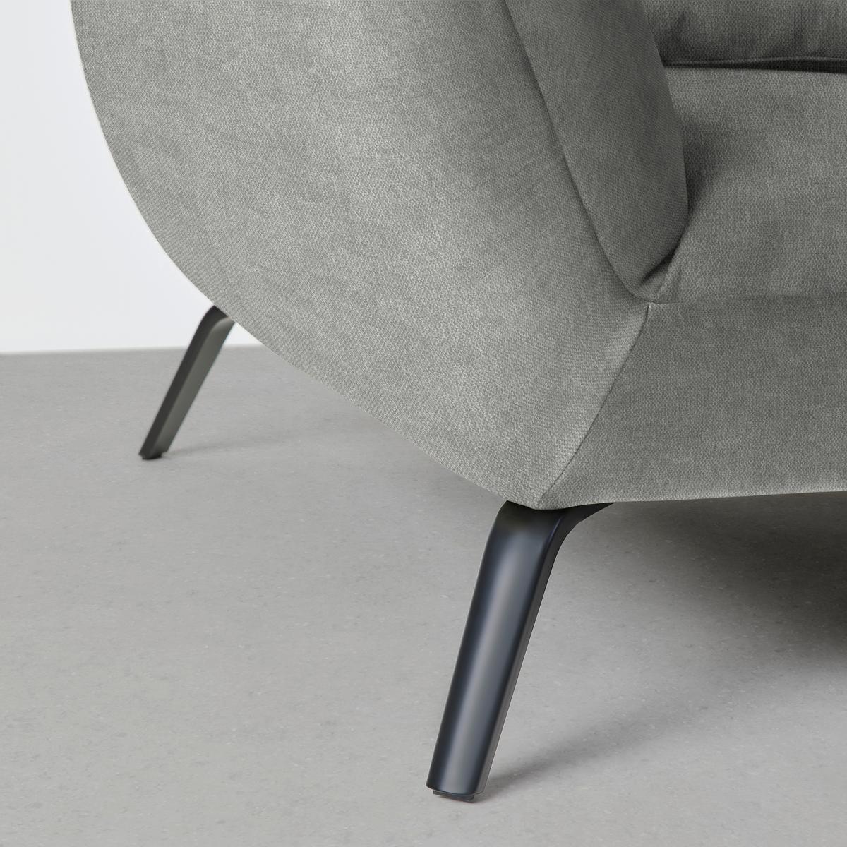 Wohnlandschaft Trendy Silberfarben - Silberfarben/Schwarz, MODERN, Holzwerkstoff/Textil (310/93/250cm) - Premium Living