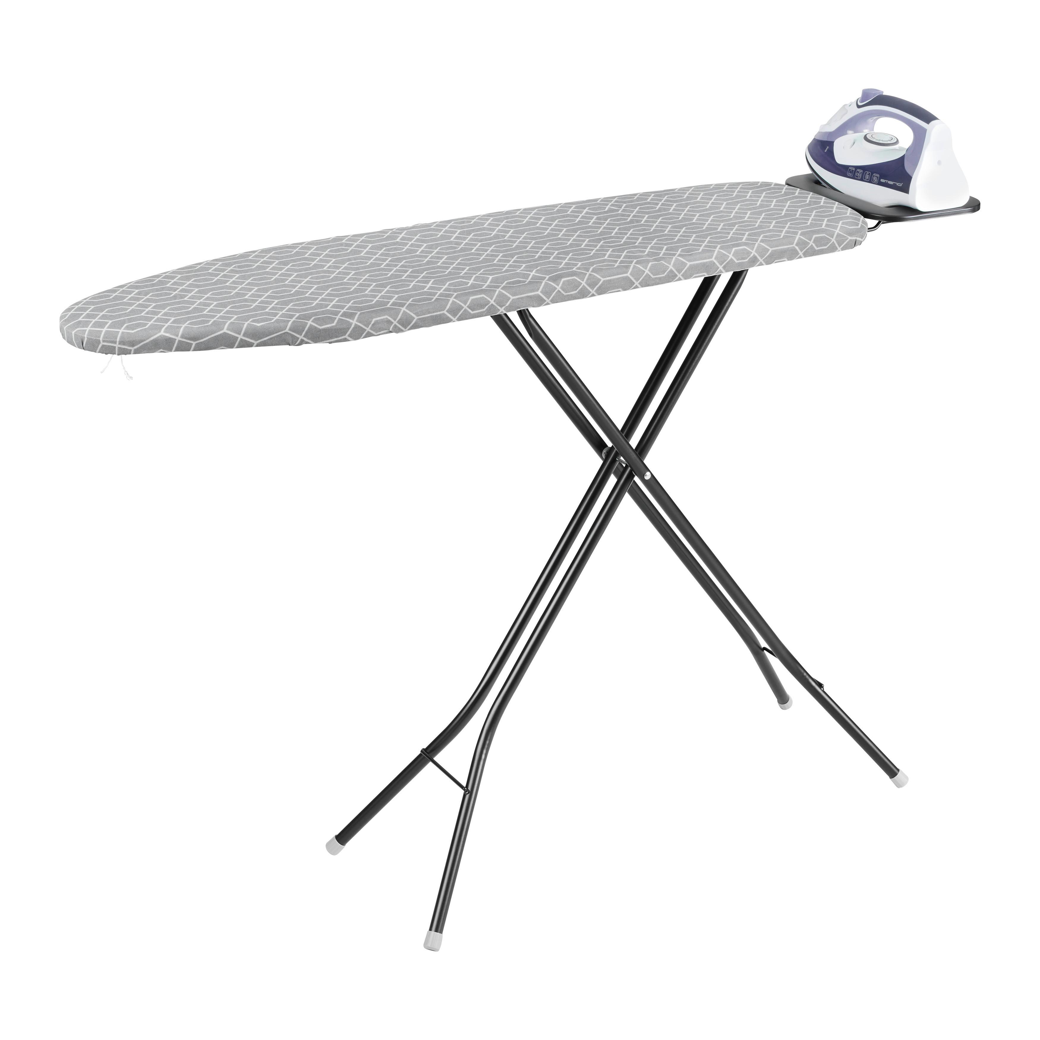 Bügelbrett Michi Grau - Grau, MODERN, Kunststoff/Textil (127/30/89cm) - Mömax