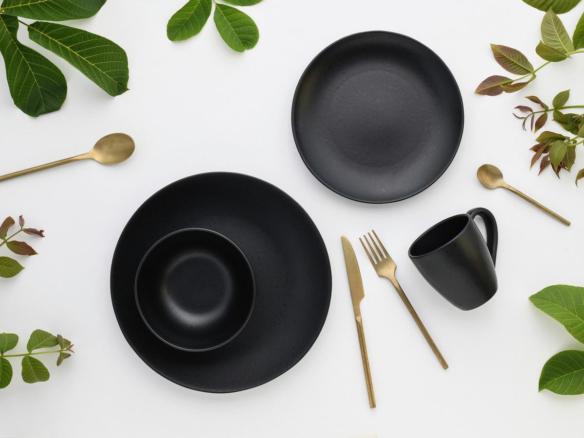 Kombinirani Servis Magic Black Coupe, 8-Delni - črna, Basics, keramika - Creatable