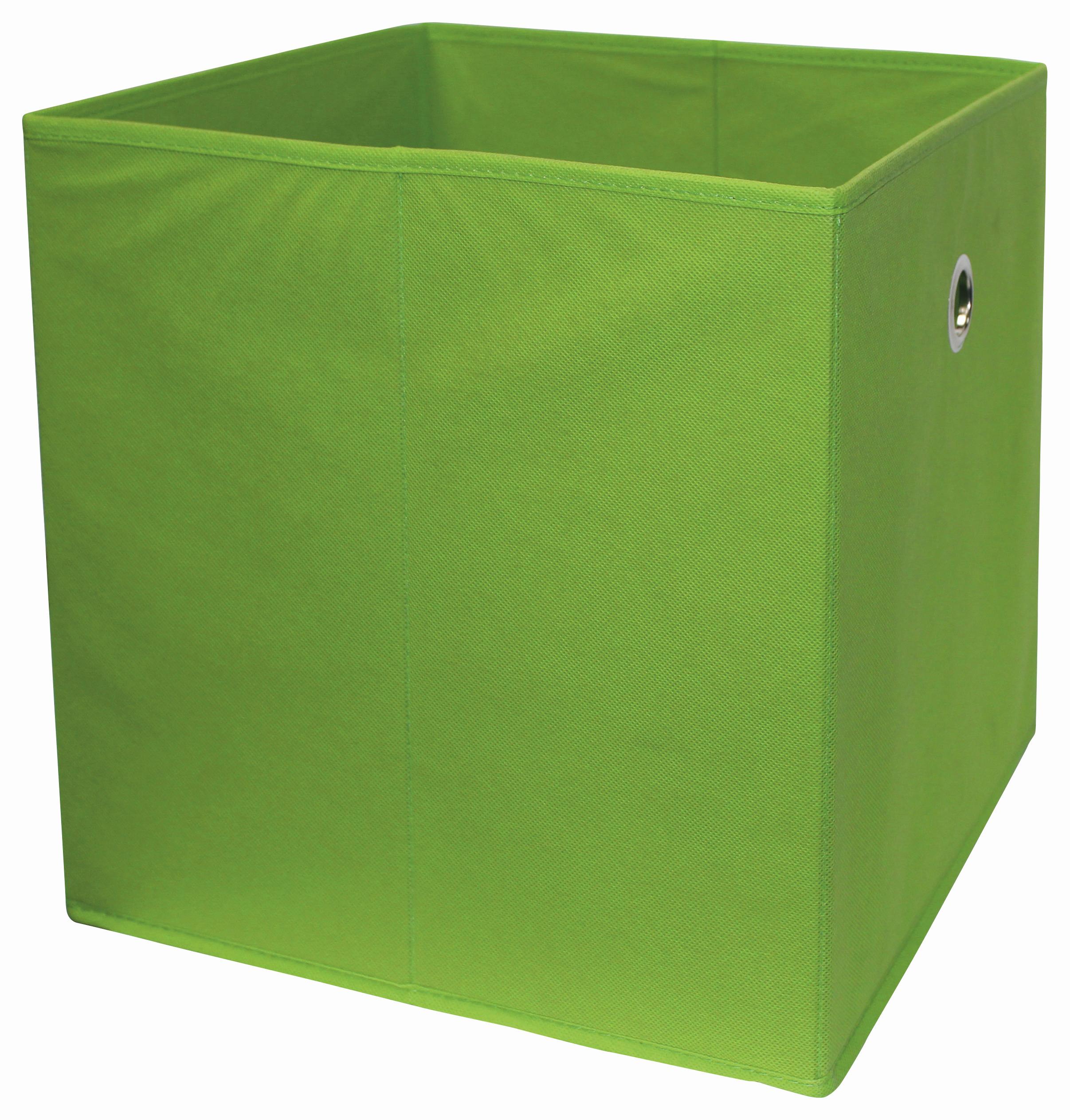 Sklopiva Kutija Cubi - zelena, Moderno, drvni materijal/tekstil (32/32/32cm) - Modern Living