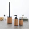 WC-BORSTELSET LOFT - Zandkleurig/Zwart, Modern, Kunststof/Metaal (10,2/39,5cm) - Mömax