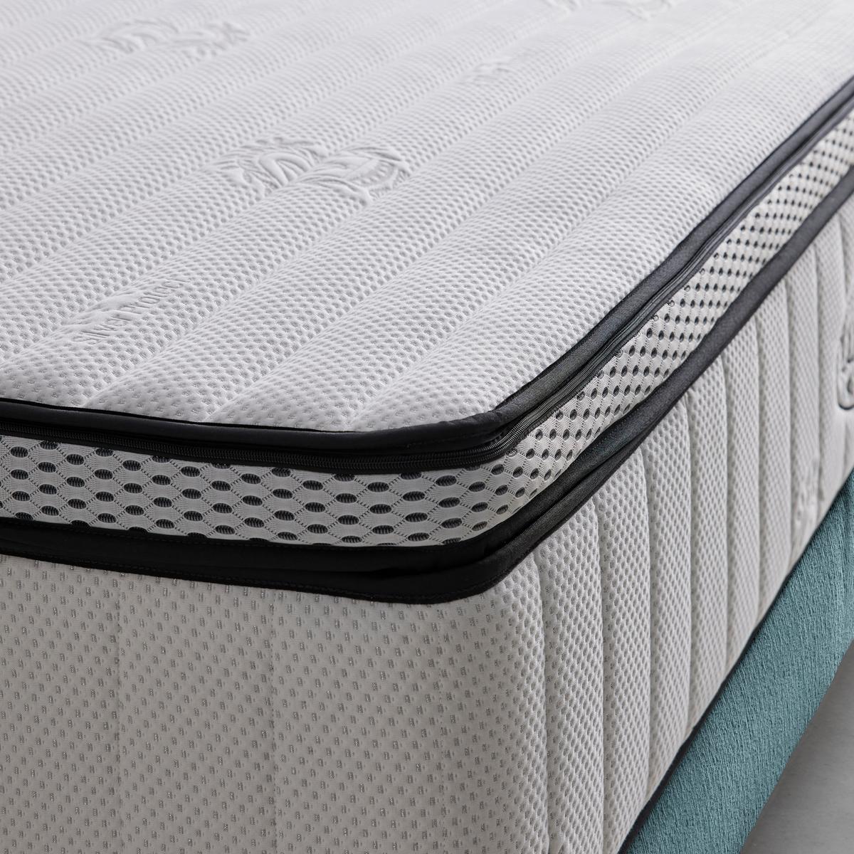 Boxspringbett Queen in Smaragdgrün ca. 160x200cm - Smaragdgrün/Chromfarben, KONVENTIONELL, Textil (160/200cm) - Premium Living