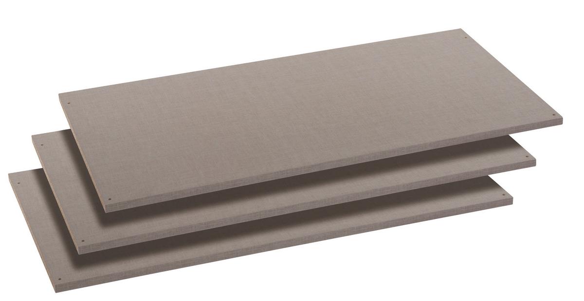 Raft demontabil Universal - gri, material pe bază de lemn (88/1,6/45cm)