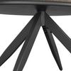CHAISE ACCOUDOIRS NELA - noir/marron, MODERN, métal/textile (62/77/62cm) - Bessagi Home