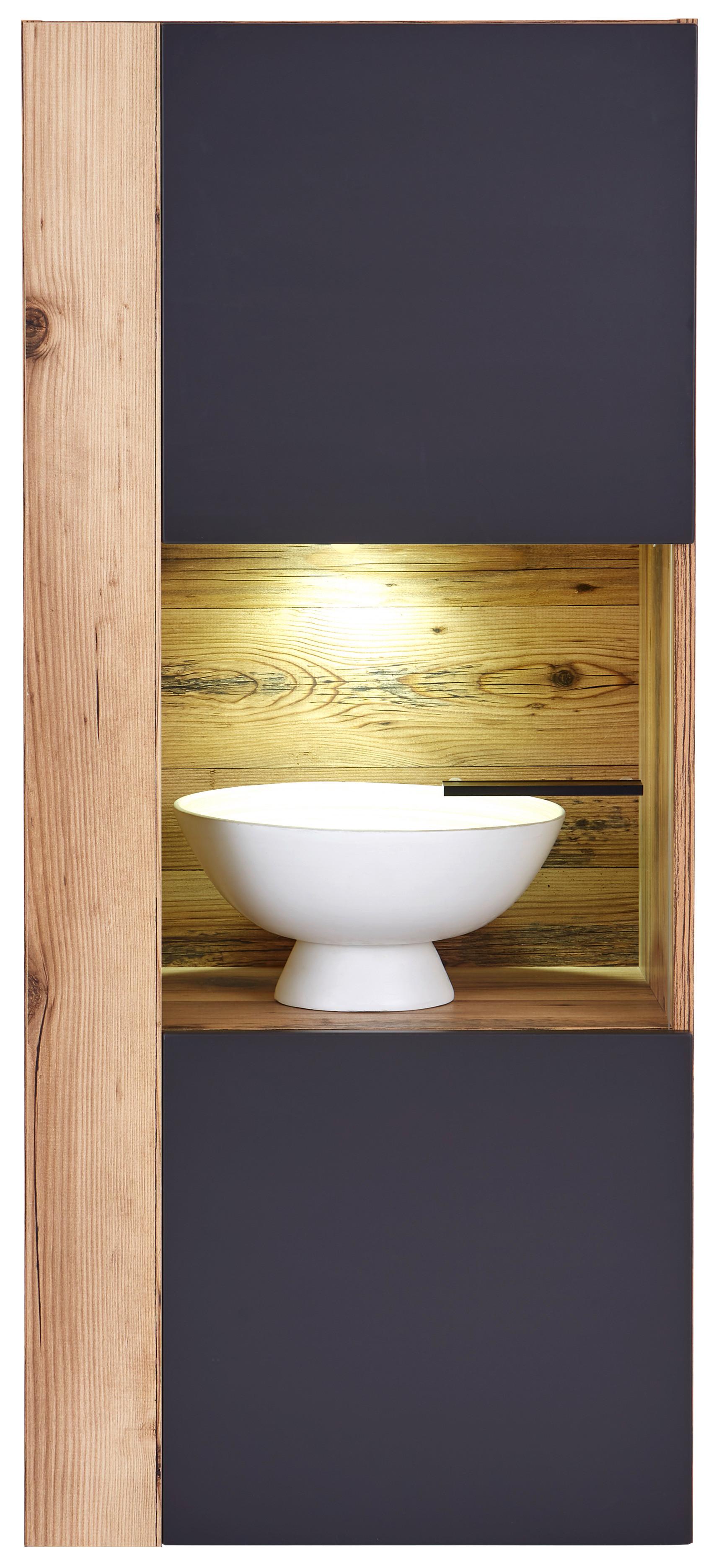 Vitrină suspendată HENRY - Modern, material pe bază de lemn (50/115/35cm) - Mömax