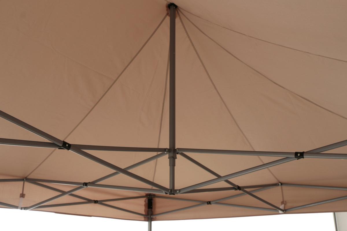 Pavillon L30551 450x300 cm Seitenteilen + UV-beständig - Taupe, KONVENTIONELL, Textil (450/330/300cm) - Siena Garden