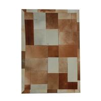 Lederteppich Mystic 110 Braun/multi 160x230 - Multicolor/Braun, Basics, Leder (160/230cm) - Kayoom