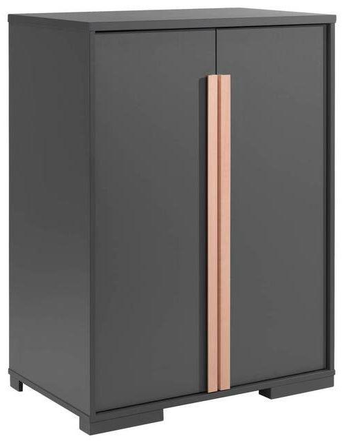 Kinderkleiderschrank "London", anthrazit/buche - Anthrazit, MODERN, Holz/Holzwerkstoff (86/116,2/56cm) - MID.YOU