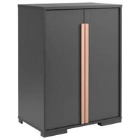 Kinderkleiderschrank "London", anthrazit/buche - Anthrazit, MODERN, Holz/Holzwerkstoff (86/116,2/56cm) - MID.YOU