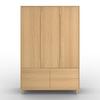 GARDEROB MARLO - ekfärgad, Modern, trämaterial/trä (148/223/60cm) - Bessagi Home