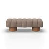 SITTBÄNK ALINA - ljusbrun/naturfärgad, Modern, trämaterial/trä (140/45/45cm) - Bessagi Home